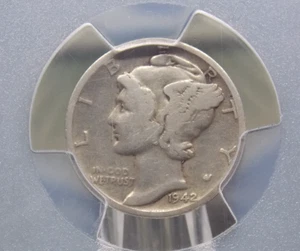 1942/1 "D" Mercury Dime FS-101 Overdate 10c PCGS VG Details #799 Very Good ECC&C - Picture 1 of 6