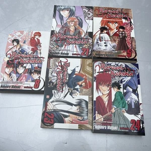 Rurouni Kenshin English Manga InComplete Set Vol. 5, 8, 21, 23 & 24 - Bild 1 von 3