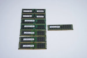 Lot 7x 32GB DDR4 2400T and 1x 32GB DDR4 2133P ECC Reg RAM for Chip Reclamaition - Picture 1 of 1