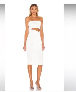 Mini Vestido Superdown Revolve en Blanco Nuevo Con Etiquetas Talla Pequeña - Imagen 1 de 5