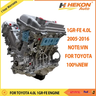 1GR-FE 4.0L Long Block Engine Assembly Fit For Toyota Tundra Land Cruiser 1GR V6 - Image 1 of 4