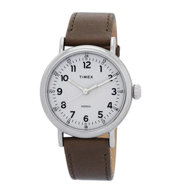 Novo! Relógio de pulso Timex unissex genuíno 40 mm mostrador cinza claro TW2T20100 - Imagem 1 de 4