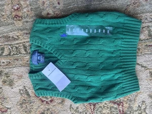 Polo Kids Boys Vest 9M Brand New Green - Picture 1 of 2