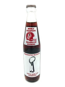 Bottiglia Coca-Cola 1983 Vintage Washington Redskins NFL Super Bowl Champions - Foto 1 di 4