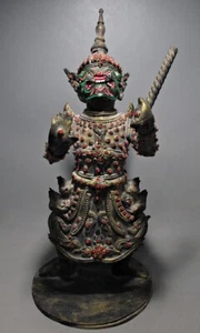 Figura protectora de estatua gigante Thao Wessuwan 20th C - Imagen 1 de 12