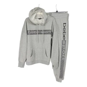 BeBe Sport Damen Trainings Jogginganzug Jogginganzug 3XL grau Hoodie Rippbündchen - Bild 1 von 12