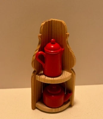 Cafetera y hervidor de agua esmaltado para casa de muñecas Bodo Hennig en estante - en caja Foto 1 de 4