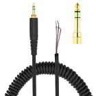 Headphone Adapter Replacement Spring Coil Cable For 770 770Pro 990 990Pro