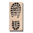 FOOTPRINT Mounted Rubber Stamp, Camping Walking Hiking Boot Backpacking Outdoors