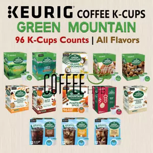 Green Mountain Coffee 96 KCups Pods Count For KEURIG Machine Fresh PICK FLAVOR ☕ - Picture 1 of 65