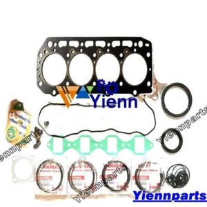 4TN84 Full Overhaul Gasket Kit Piston Ring Set For Yanmar 4019DF006 Generator - Picture 1 of 2