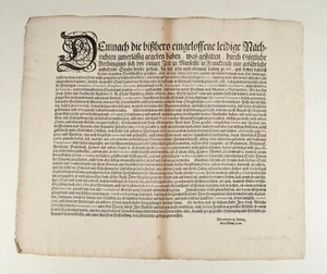Pest Dekret 1720 Original Edikt Erlass Seuchengesetz Schwarzer Tot Plaque Corona - Picture 1 of 5