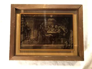 Vintage 1974 Lucid Lines Fredrick Remington Photography On Glass - Picture 1 of 8