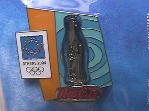 2020 TOKYO OLYMPICS PIN TRADING STARTER: ATHENS COCA-COLA COKE Classic Bottle - Picture 1 of 11
