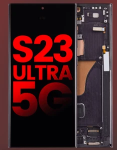 Ecran OLED de remplacement avec cadre compatible pour Samsung Galaxy S23 Ultra - Photo 1 sur 2