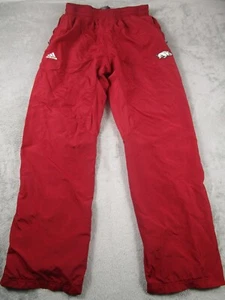 Arkansas Razorbacks Pants Mens Large Red Adidas Activewear Y2K - Picture 1 of 8