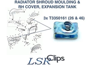 3x Triumph Tiger 1200 XC Radverkleidung & Ausgleichsbehälter Verkleidung Clips M5 T3350161 - Bild 1 von 7