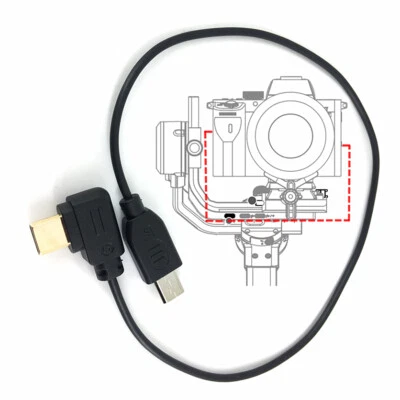 Cable de control de cámara tipo C a micro USB para Sony A7 A6400 DJI RSC2 RS2 RS3 Pro Foto 1 de 4