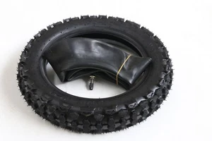 80/100-10 3.00-10 Tyre Tire & Inner Tube for 50cc 110 125cc CRF70 CRF Dirt Bikes - Picture 1 of 8