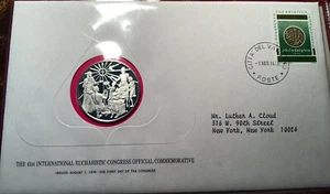 41st International Eucharistic Congress Offical Commemorative sterling - Picture 1 of 5