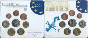Deutschland Euro-Münzen KMS 2004 J Hamburg Stempelglanz Unc. Euro Kursmünzensatz - Picture 1 of 1