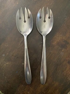 Imperial Brand Stainless Steel Serving Spoon Sfork Spork Salad Server Set - Picture 1 of 2