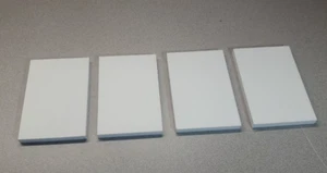 Lot of 4 - CoorsTek Alumina Ceramic AD-90 72086 4inx6inx0.5in Plate Tile - Picture 1 of 6