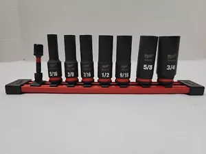 SHOCKWAVE Impact Duty 3/8 In. SAE Deep Impact Rated Socket Set (8-Piece) - Picture 1 of 4