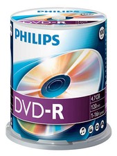 Philips DVD-R 4.7 GB, 16x Speed, Spindle 100 Stück
