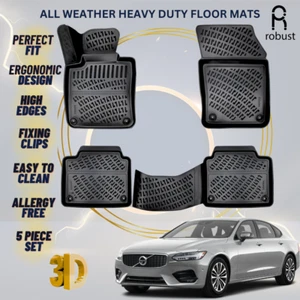 Floor Mats Liners For Volvo S90 2016-2025 All Weather Heavy Duty 3D Car Rugs New - Picture 1 of 9