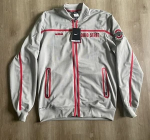 Nike Neu mit Etikett Ohio State Buckeyes LeBron James Trainingsjacke mit durchgehendem Reißverschluss MEDIUM - Bild 1 von 16