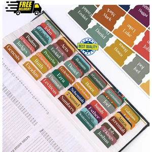 Bibeltabs für Frauen Männer Kinder 90 Großdruck Bibel Index Tabs für Studienbibel... - Bild 1 von 7