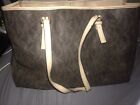 Michael Kors Signature Pebble Leather Brown Tote Bag