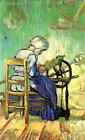 van gogh A3 photo the spinner after millet 1889