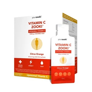 Vitamin C Zooki 1000mg Citrus Orange 30x15ml 30 Sachets