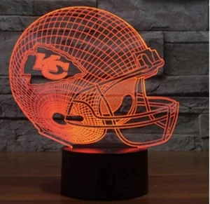Kansas City Chiefs LED Light Lamp Collectible Home Decor Gift NFL US SHIP 1 day - Picture 1 of 7