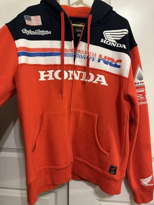 Vintage Troy Lee Honda Racing Team Hoodie Men’s sz Large Heavy Weight Circa 2015 - Image 1 of 4