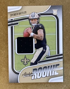 2024 Panini Absolute Spencer Rattler Rookie Materials #ARM-SPR Saints NFL RC - Bild 1 von 2