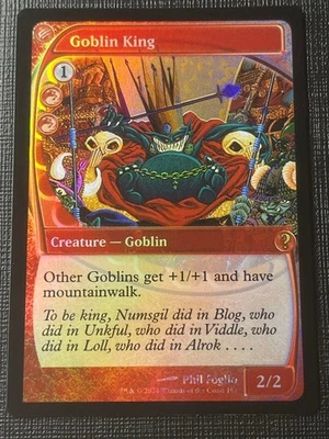 Magic The Gathering Goblin King Foil Future Prediction Frame Mystery Booster Use - Image 1 of 2
