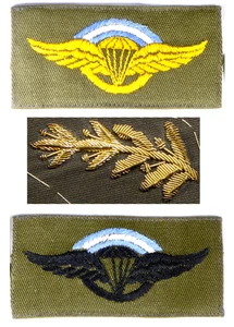 Vintage Mexica Airborne Jump Patches & General's Shoulder Scramble - Picture 1 of 7