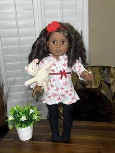 American Girl Puppe Truly Me #46 nicht mehr produziert braune Haut lockiges Haar 2014 oder Gabriella - Bild 1 von 9