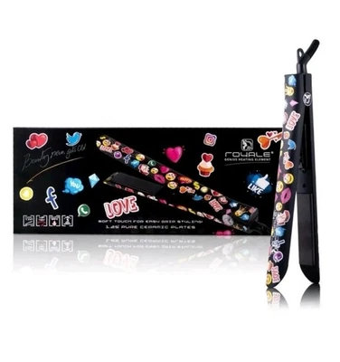 NUEVO Elemento Calefactor Royale Genius 1.25" Placas Cerámicas Plancha Edición Emoji Foto 1 de 4