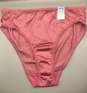 Simply Basic rosa Nylon hochgeschnittenes Höschen Größe 10 neu mit Etikett - Bild 1 von 3