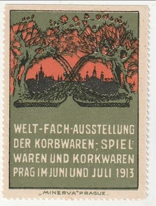 Czechoslovakia - World Professional Exhibition of Basketry label 1913(M)(G)(P) - Picture 1 of 1
