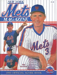 New York Mets v Chicago Cubs - 1990 - Programa Oficial de Juego - AUTÉNTICO - Imagen 1 de 3