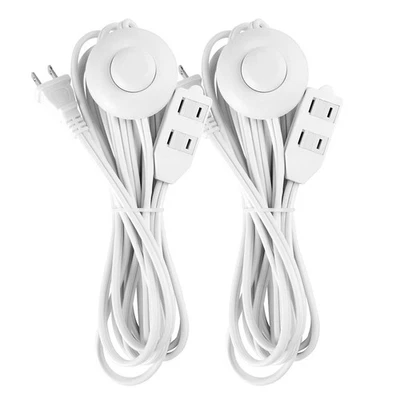 12 Feet Extension Cords, 3 Outlets Power Cord with Hand/Foot Switch, 16AWG 13... - Image 1 of 4