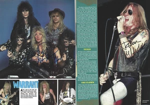 Jani Lane de WARRANT & Jason McMaster of Dangerous Toys FIRMADA Mag Foto Certificado de Autenticidad JSA - Imagen 1 de 4