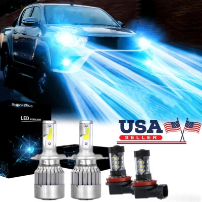 Kit combo de lâmpadas de neblina alta/baixa LED 8000K para Toyota Tundra 2014-19 - Imagem 1 de 4