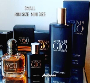 Armani MINI SIZE: STRONGER W YOU INTENSELY-ACQUA DI GIO-EDP Bx Men TRAVEL Select - Picture 1 of 13