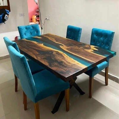 Epoxy Resin Table | Epoxy Dining & Coffee Table for Home Decor - Image 1 of 4